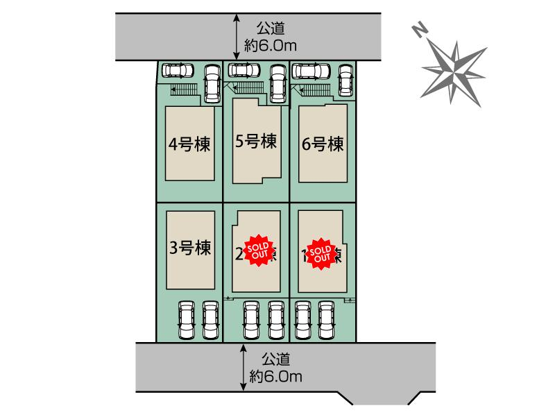 ブルーミングガーデン川崎市多摩区菅仙谷３丁目６棟の見取り図