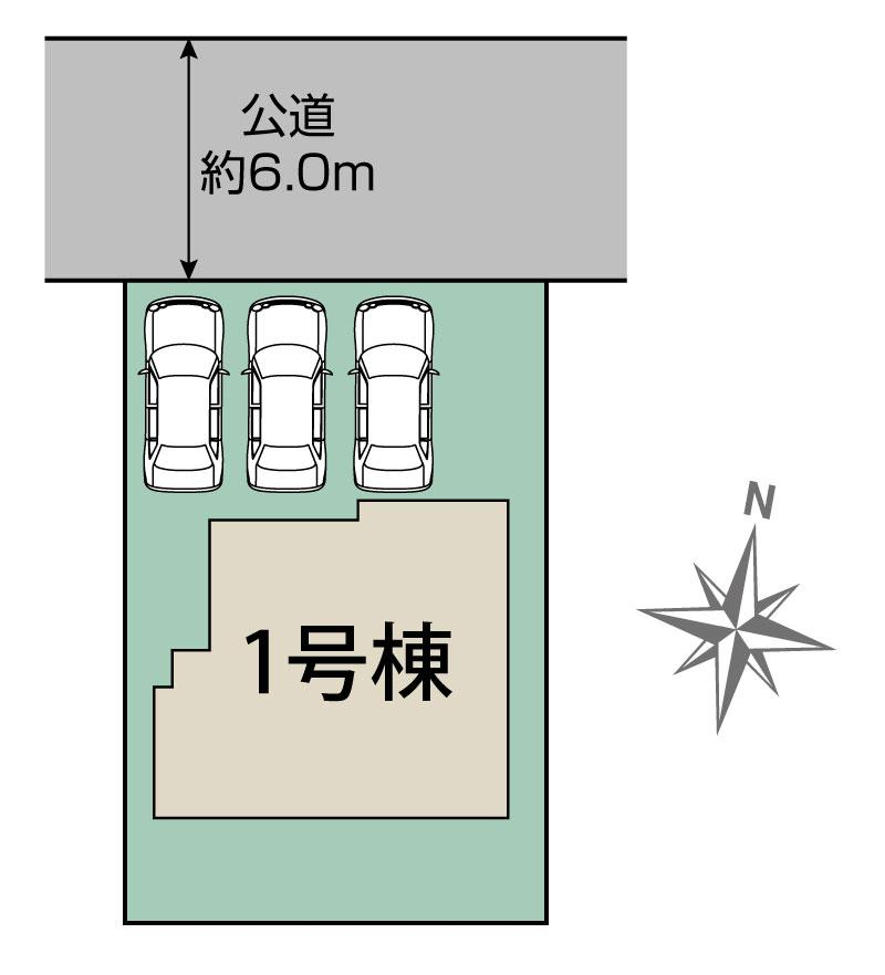 ブルーミングガーデン広島市安佐北区落合南４丁目１棟の見取り図