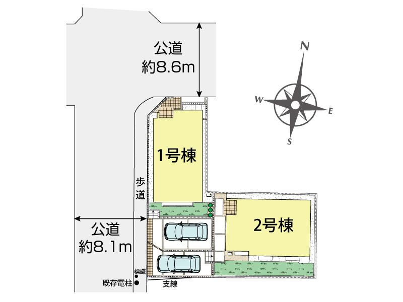 ブルーミングガーデン横浜市　鶴見区馬場７丁目２棟の見取り図