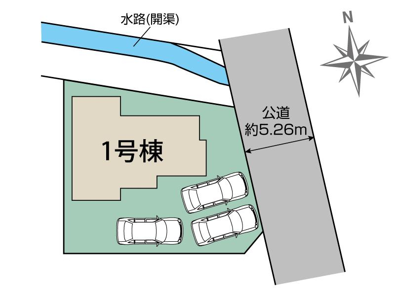 ブルーミングガーデン島田市旭３丁目２期１棟の見取り図