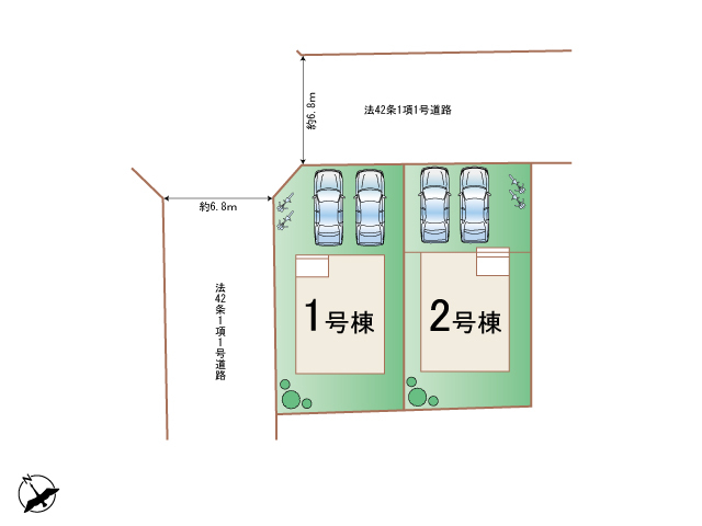 ハートフルタウン東区高美台3丁目3期の見取り図