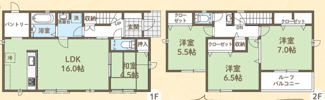 リナージュ一宮明地２４－１期の見取り図