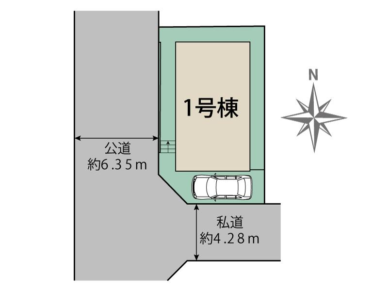 ブルーミングガーデン西宮市名塩３丁目１棟の見取り図