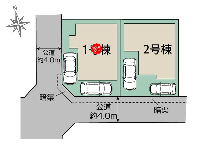 ブルーミングガーデン熊本市東区三郎２丁目３期２棟の見取り図