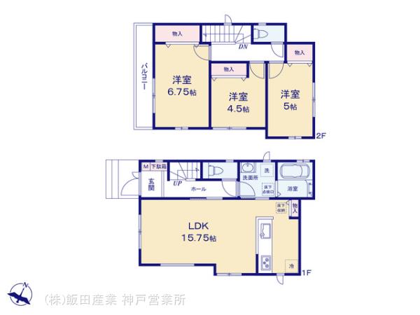 ハートフルタウン(神戸)神戸須磨神の谷2丁目の見取り図