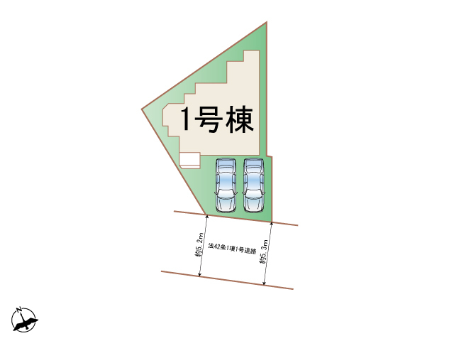 ハートフルタウン(刈)知立市八ﾂ田町3期の見取り図