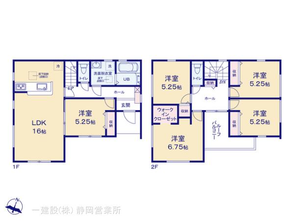 リーブルガーデン島田市伊太の見取り図