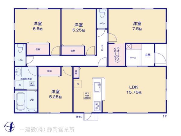 リーブルガーデン島田市伊太の見取り図