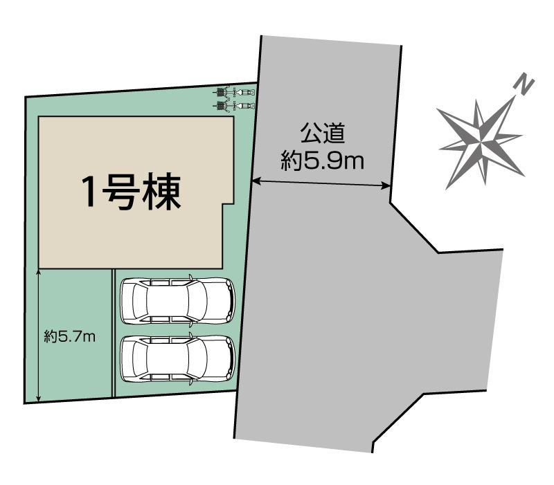 ブルーミングガーデン愛知郡東郷町兵庫４丁目２期１棟の見取り図