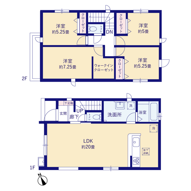 グラファーレ4210府中市四谷１７期３棟の見取り図