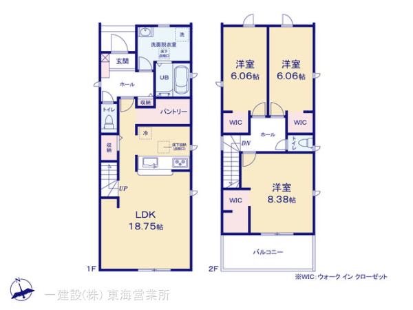 リーブルガーデン蟹江町本町の見取り図