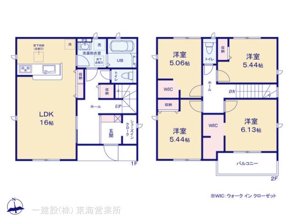 リーブルガーデン阿久比町植大の見取り図