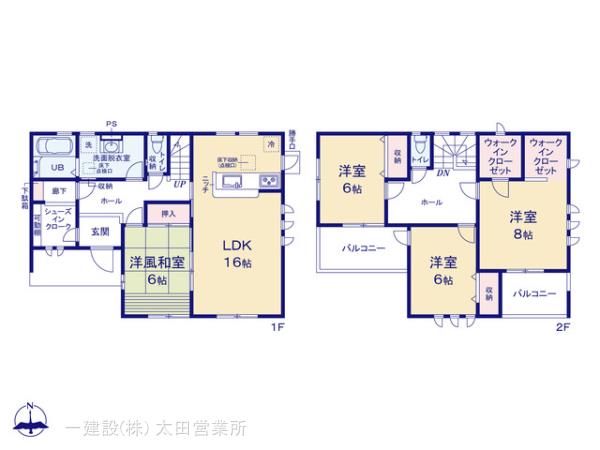 リーブルガーデン太田第３天良町の見取り図