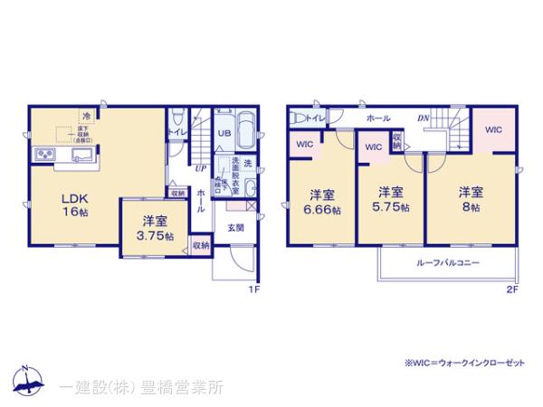 リーブルガーデン湖西市駅南１丁目５８期の見取り図
