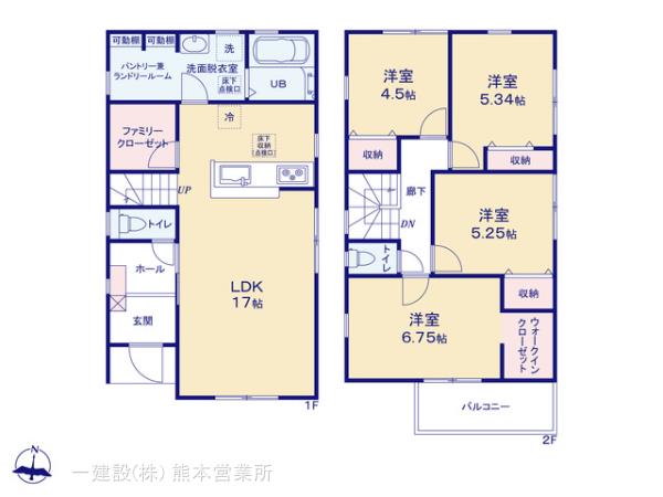 リーブルガーデン宇城市不知火町の見取り図