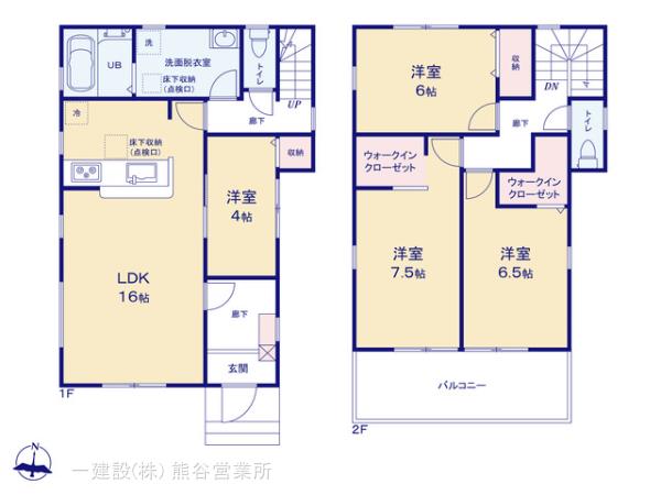 リーブルガーデン熊谷箱田第６の見取り図