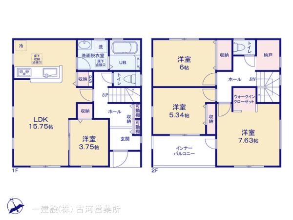 リーブルガーデン加須旗井第１２の見取り図
