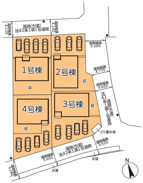 クレイドルガーデン糸島市加布里 第9の見取り図