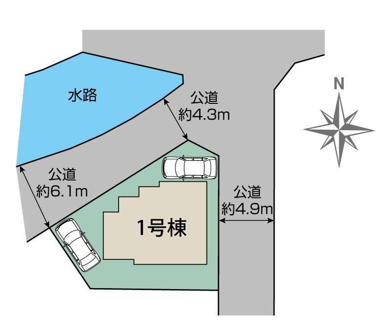 ブルーミングガーデン福岡市西区野方５丁目１棟の見取り図