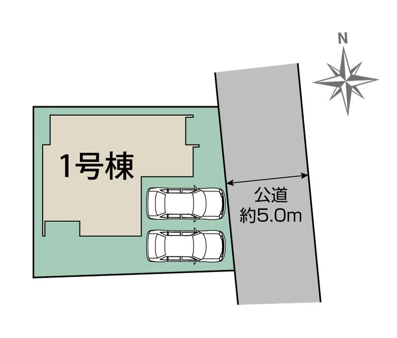 ブルーミングガーデン熊本市東区若葉４丁目２期１棟の見取り図