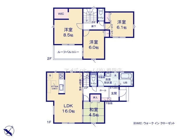 リナージュ富士松岡２４－１期の見取り図
