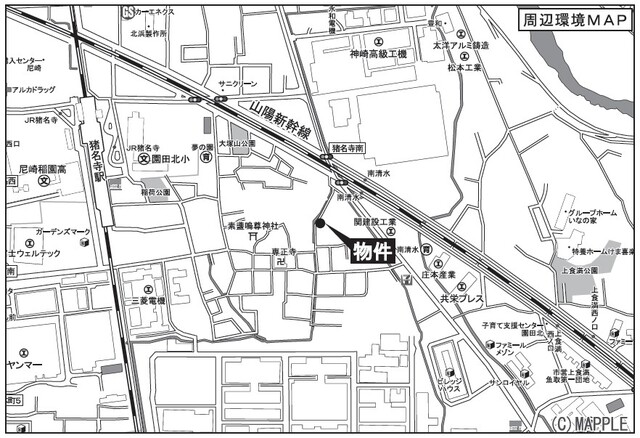 リナージュ尼崎市南清水 第1期の見取り図