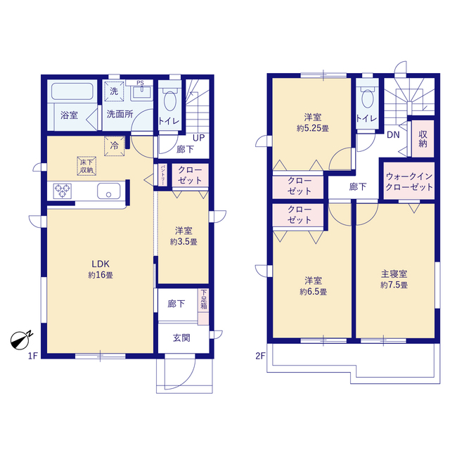 グラファーレ4237高浜市屋敷町２期４棟の見取り図