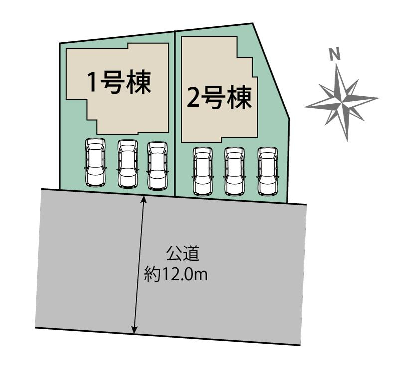 ブルーミングガーデン春日井市上田楽町２棟の見取り図