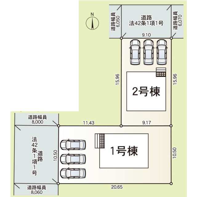 クレイドルガーデン鯖江市住吉町 第2の見取り図