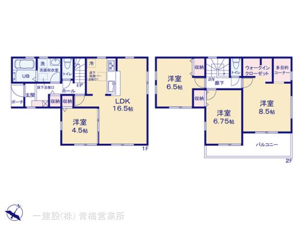 リーブルガーデン青梅今井第３９の見取り図