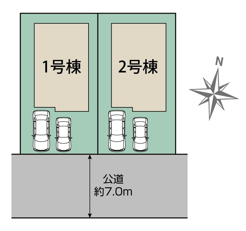 ブルーミングガーデン仙台市青葉区滝道２棟の見取り図