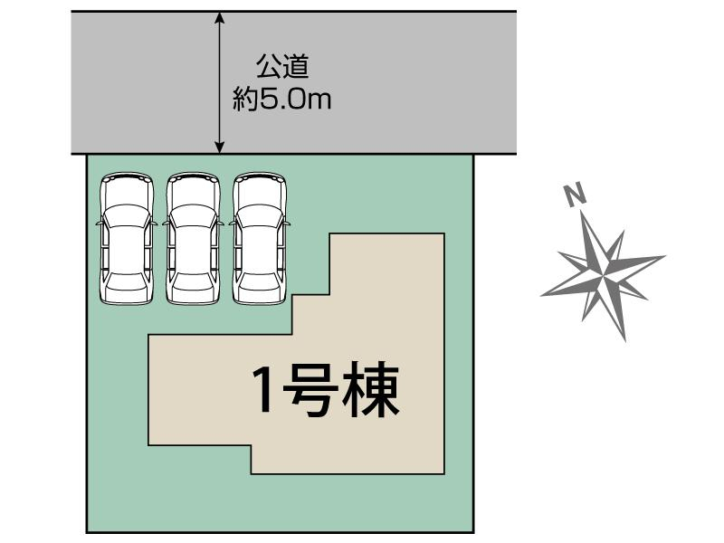 ブルーミングガーデン廿日市市阿品台北１棟の見取り図