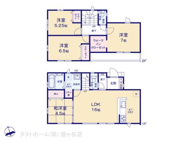 グラファーレ4141柏市花野井１３期７棟の見取り図