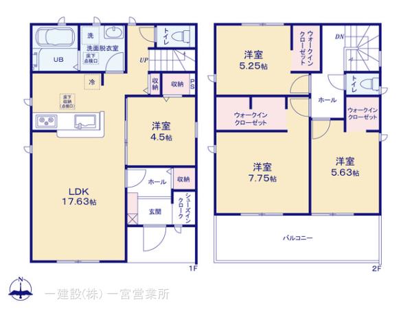 リーブルガーデン春日井市石尾台の見取り図