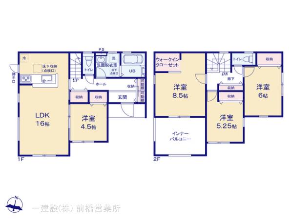リーブルガーデン高崎市八幡町第６の見取り図