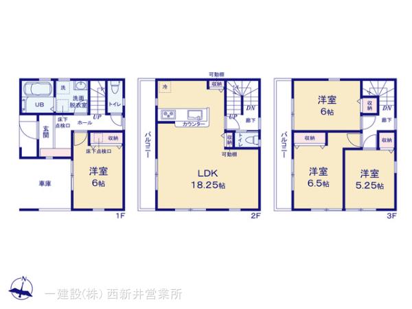 リーブルガーデン草加市八幡町１１期の見取り図