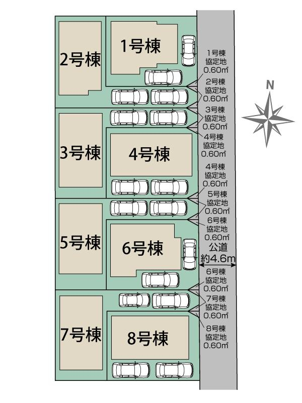 ブルーミングガーデン福岡市西区下山門２丁目８棟の見取り図