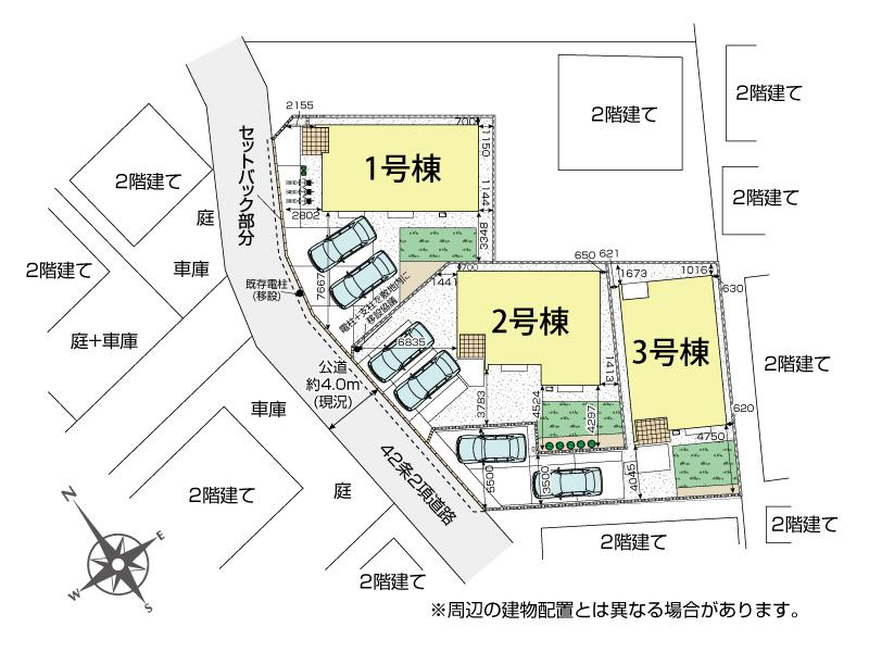 ブルーミングガーデン狭山市柏原１１期３棟の見取り図