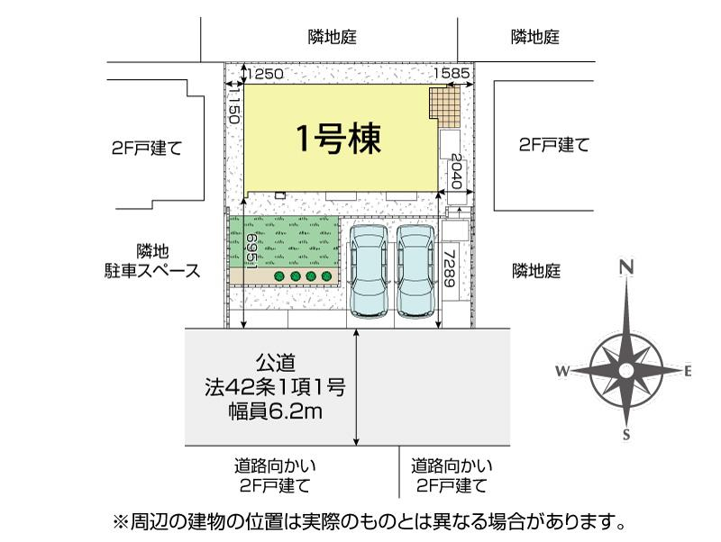 ブルーミングガーデン狭山市柏原１２期１棟の見取り図