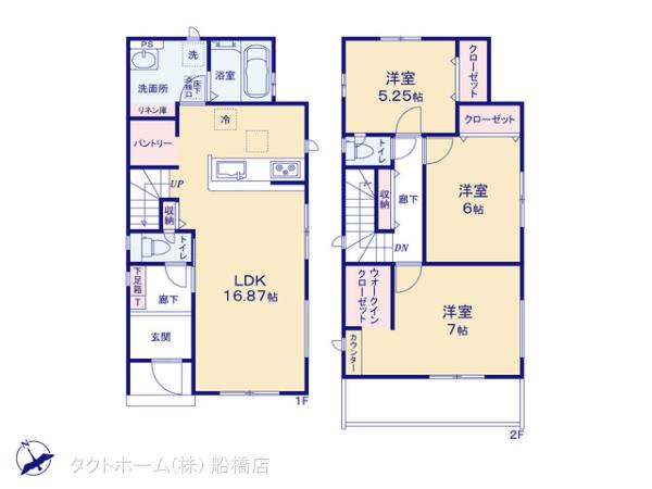 グラファーレ4233船橋市宮本５期２棟の見取り図