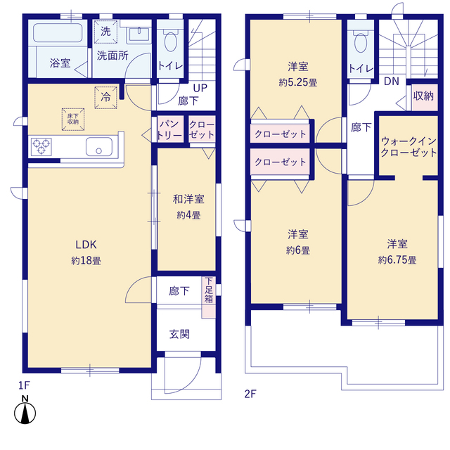グラファーレ4293香美市土佐山田町百石町２棟の見取り図