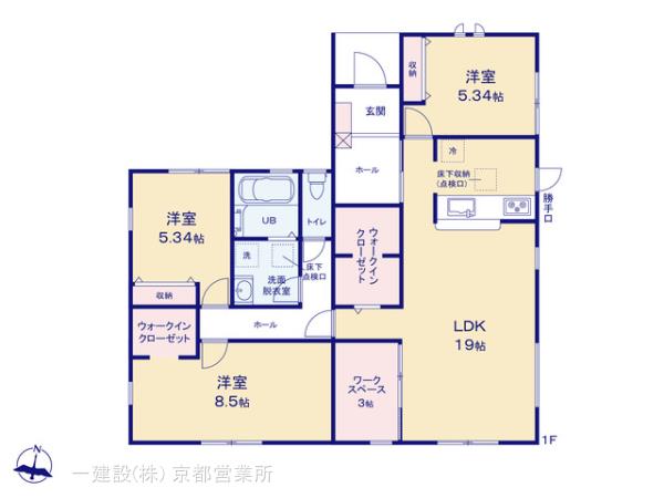 リーブルガーデン木津川市木津川台１丁目第１の見取り図