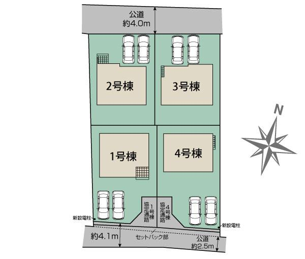 ブルーミングガーデン遠賀郡遠賀町浅木２丁目４棟の見取り図