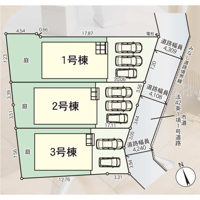 クレイドルガーデン福岡市南区若久 第15の見取り図