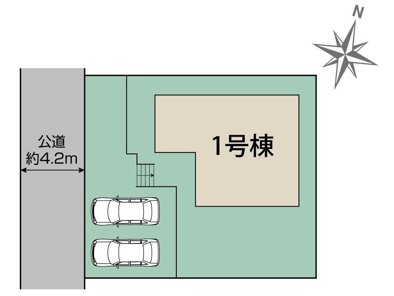 ブルーミングガーデン仙台市青葉区双葉ケ丘１丁目１棟の見取り図