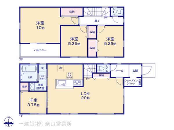 リーブルガーデン奈良神功５丁目の見取り図