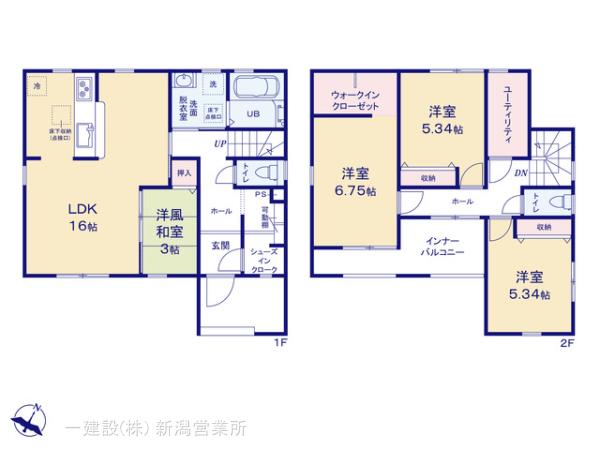 リーブルガーデン西区五十嵐中島第４の見取り図