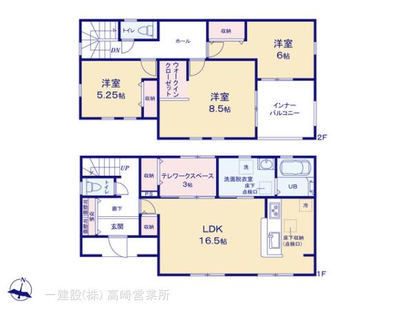 リーブルガーデン吉岡大久保第８の見取り図
