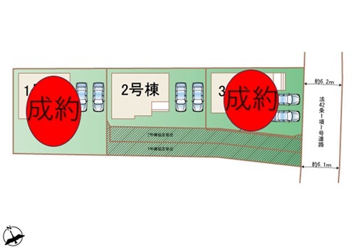 ハートフルタウン(中)下野市小金井5期の見取り図