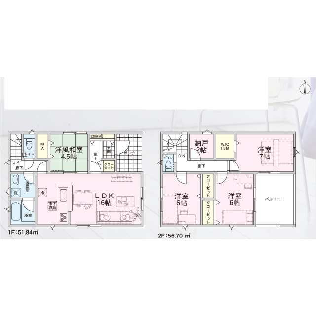 クレイドルガーデン大河原町緑町 第12の見取り図